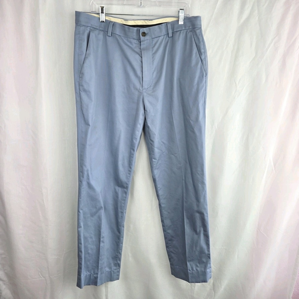 Brooks Brothers Advantage Chino Stretch Clark Fit 36x30 Blue Pants Trousers